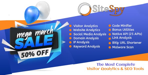 SiteSpy - The Most Complete Visitor Analytics & SEO Tools