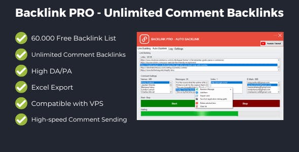 Backlink PRO - Unlimited Comment Backlinks
