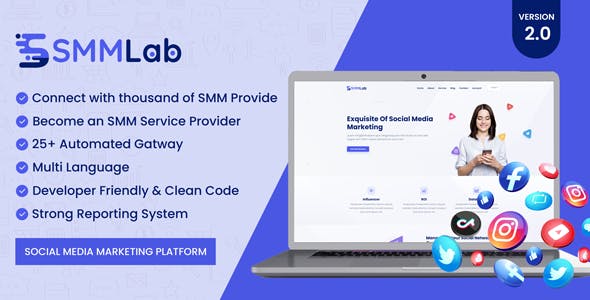 SMMLab - Social Media Marketing SMM Platform